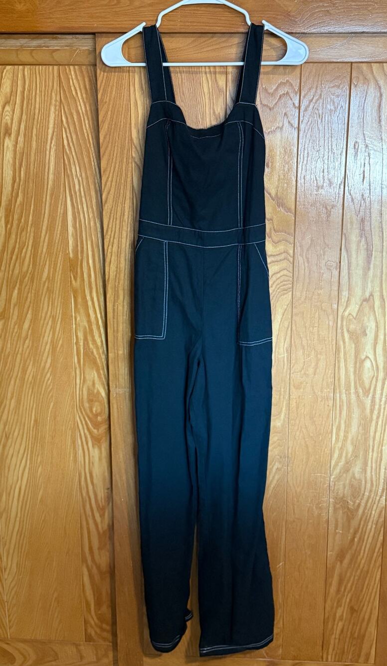 NWT Hollister Women's Contrast Stitch Utility Jumpsuit, S